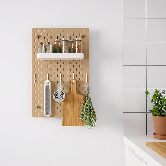 pegboard for kitchen